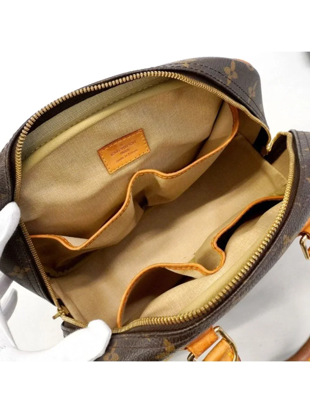 Louis Vuitton Monogram Trouville Brown Handbag